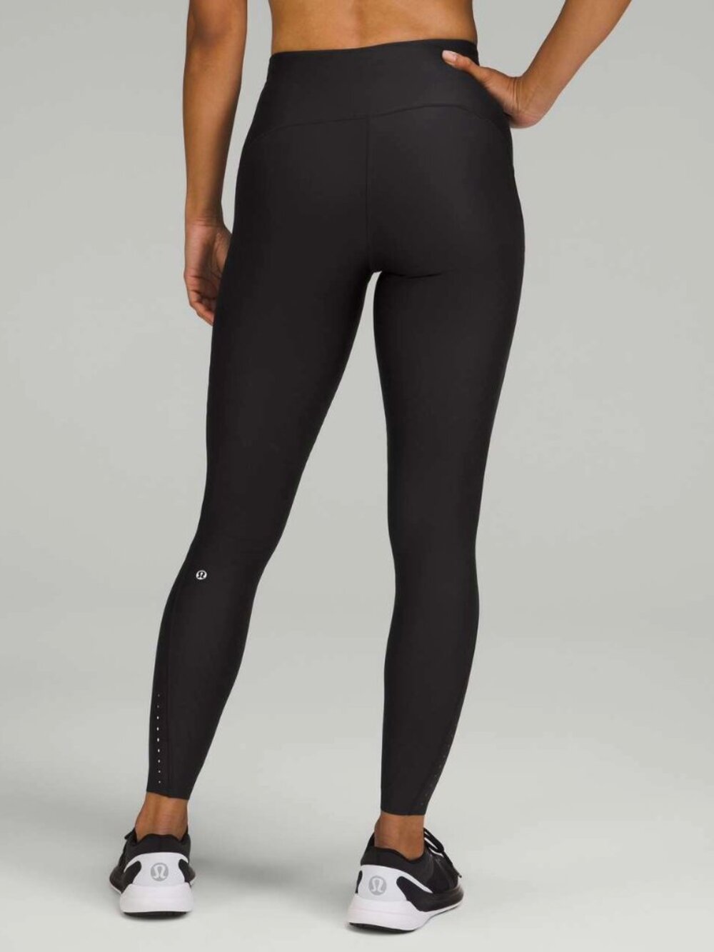 Lululemon Women 14 SenseKnit High Rise Running Tight 28" Black Activewear Gym